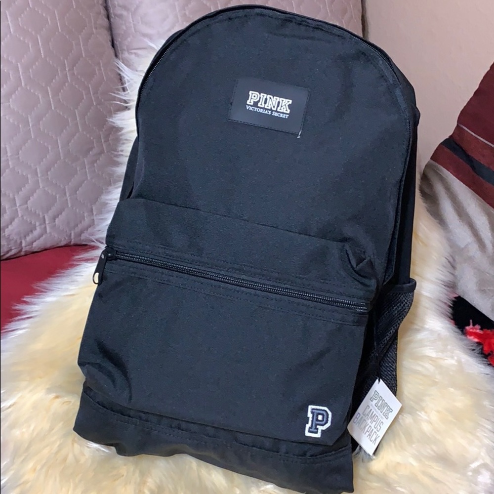 Pink Black Campus Back Pack - Picture 5 of 8